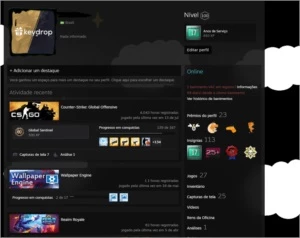 STEAM NIVEL 100 + 17 ANOS + JOGOS COM VAC NO CS:GO