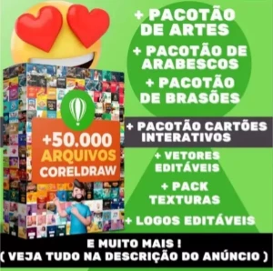 Pack Corel Com Program... - Arquivos Editáveis No Coreldraw - Softwares e Licenças