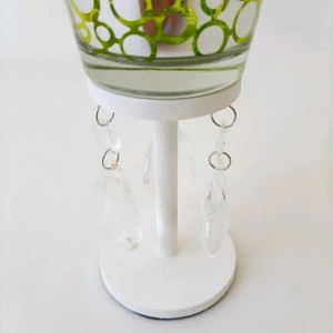 Castiçal Espelhado Bolas - Verde - Artesanato e Personalizados