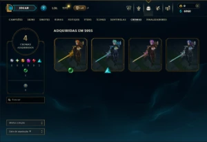 Ouro 2 com 50 Champs e 2 Skins - League of Legends LOL