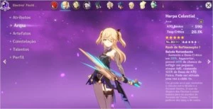 DILUC+QIQI + ARMA 5* + ZONGLI garantido prox. 10 invocações - Genshin Impact
