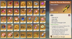 DILUC+QIQI + ARMA 5* + ZONGLI garantido prox. 10 invocações - Genshin Impact