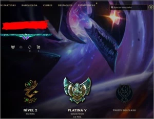 Conta LOL Platina full champs com 28 skins - League of Legends