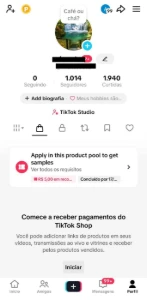 Conta Do Tiktok Com Shop Ativo +1K Seguidores, Lives Ativas - Redes Sociais