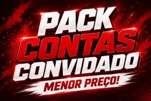 🎁 Pack 100 Contas Free Fire Via Convidado | Lvl 15-19 |
