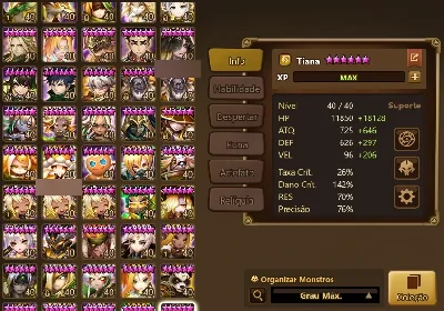Conta Summoners War - 3 LDS - Christine, Eleanor e Sylvia