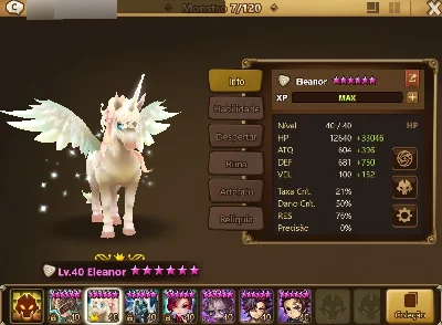 Conta Summoners War - 3 LDS - Christine, Eleanor e Sylvia
