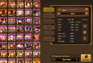 Conta Summoners War - 3 LDS - Christine, Eleanor e Sylvia