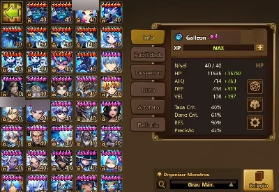 Conta Summoners War - 3 LDS - Christine, Eleanor e Sylvia