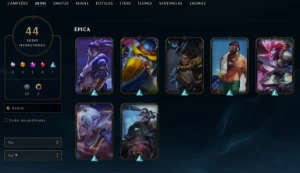 Conta LoL Full Acesso 102 Champs e 44 Skins Kayle Juiza - League of Legends