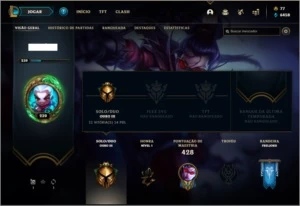 Conta ouro 3 com 154 champs e 164 skins ( MAIN ADC ) - League of Legends LOL