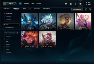 Conta ouro 3 com 154 champs e 164 skins ( MAIN ADC ) - League of Legends LOL