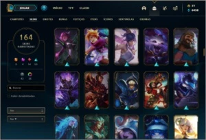 Conta ouro 3 com 154 champs e 164 skins ( MAIN ADC ) - League of Legends LOL