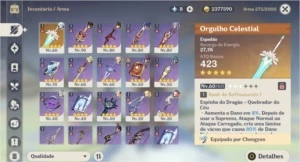Conta bem cuidada - Genshin Impact