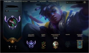 Conta LoL Diamante 4 75% winrate - Google Play