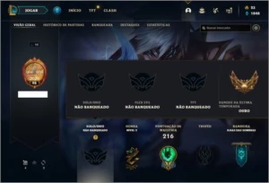 Conta Unranked com 59 Champs e 26 Skins - League of Legends LOL