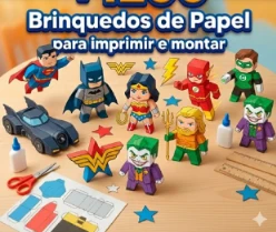 Brinquedos de papel - Artesanato e Personalizados