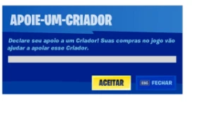 Tenha seu propio codigo de apoiador na loja - Fortnite