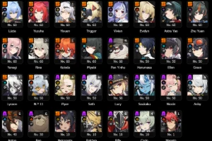 HSR LV70 Cyrene, Castorice, Firefly, Sunday e + (ZZZ e HI3) - Honkai: Star Rail