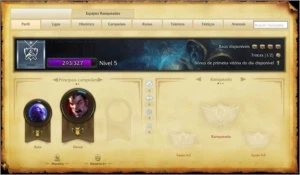 Conta Smurf Nível 5 League Of Legends Para terminar de upar LOL