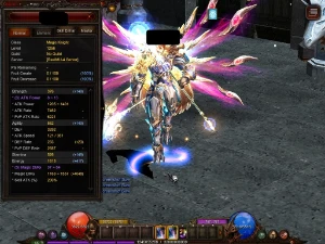 Conta do RealMU Personagem Magic Gladiator Lv 1256 ALL Manti - MU Online