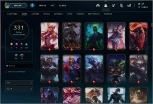 Conta de lol level 703 com 323 skins + conta de Valorant - League of Legends