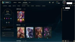 Smurf Gold season passada - League of Legends LOL