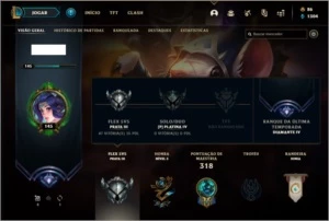 Conta platina 4 com 97 champs e 94 skins +1 Prestigio - League of Legends LOL