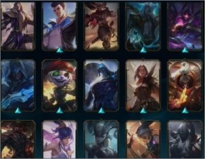 Conta lvl40 diamante 4 72% vitórias muitas skins! - League of Legends LOL