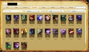 Conta lol  borda ouro - League of Legends