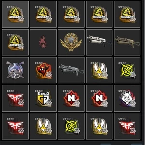 Conta csgo com 3 medalhas + 500 adesivos no inventario - Counter Strike