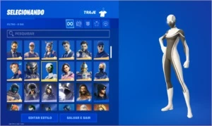 CONTA FORTNITE +170 SKINS COM SALVE O MUNDO