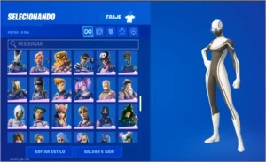 CONTA FORTNITE +170 SKINS COM SALVE O MUNDO