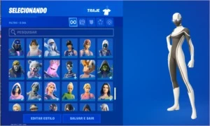 CONTA FORTNITE +170 SKINS COM SALVE O MUNDO