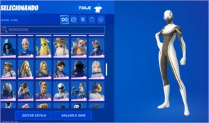 CONTA FORTNITE +170 SKINS COM SALVE O MUNDO