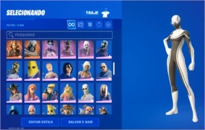 CONTA FORTNITE +170 SKINS COM SALVE O MUNDO