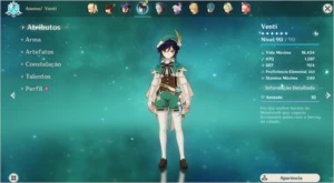 AR 56 8 Personagens T5 + 3 Armas T5, 4 Personagens C6 - Genshin Impact