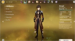 AR 56 8 Personagens T5 + 3 Armas T5, 4 Personagens C6 - Genshin Impact