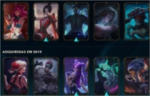 conta platina 1 todos campeões - League of Legends LOL