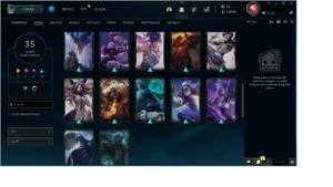 Conta Plat 3 Smurf 35 Skins Mono riven - League of Legends LOL