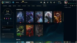 Conta Plat 4 - League of Legends LOL