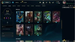 Conta Plat 4 - League of Legends LOL