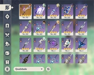 Ar42. Andarilho e Childe + agitação trovejante, Mona e Jean - Genshin Impact