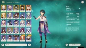 Ar 46- Xiao. Klee, Zhongli,Albedo,Keqing e Espada celestial. - Genshin Impact