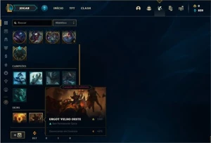 Conta bronze 3 com 54 Champs e 32 Skins - League of Legends LOL