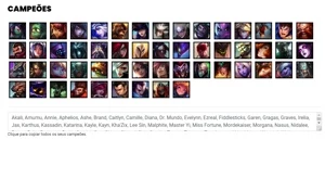 Conta bronze 3 com 54 Champs e 32 Skins - League of Legends LOL