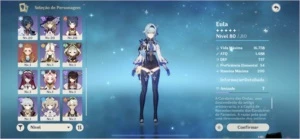 (NA, AR 46) T5: Eula, Baal, Kokomi, Mona e Keqing - Genshin Impact