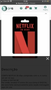 Conta Netflix nova 4K full HD - Premium