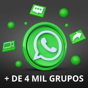 + De 4 mil grupos de WhatsApp para anunciar