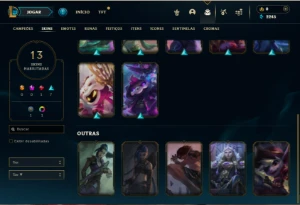 Esmerlada 3 com 35 Champs e 13 Skins ( MAIN ADC ) - League of Legends LOL